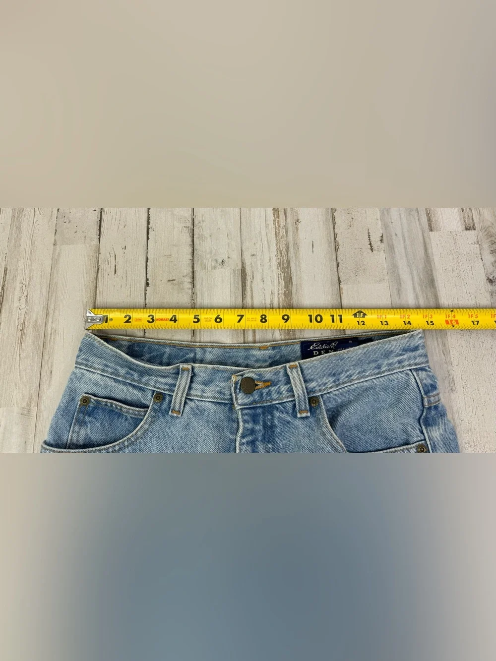 Eddie Bauer Womens Blue Jeans 10 Straight Leg Classic High Rise